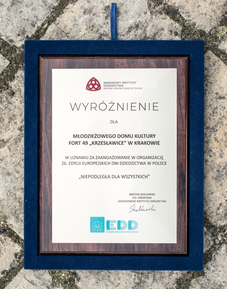 Podczas gali 7 grudnia 2018 roku w Warszawie wręczone zostały wyróżnienia dla organizatorów najciekawszych wydarzeń promujących dziedzictwo kulturowe w ramach 26. edycji EDD.